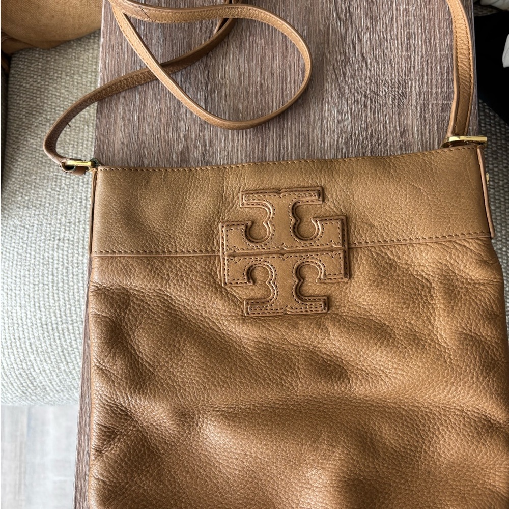 Tory Burch Tan Leather Crossbody Bag